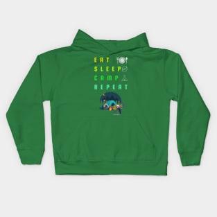 Eat Sleep Camp Repeat Kids Hoodie